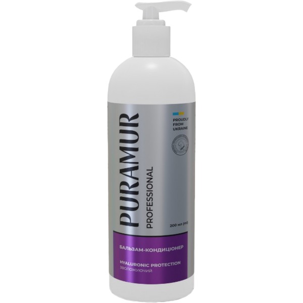 Фото - Кондиционер для кошек и собак PURAMUR Hyaluronic Protection увлажняющий 200 мл (4823082433117)