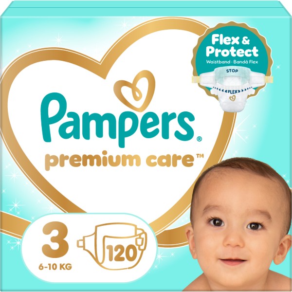 Фото - Одноразові підгузки Pampers Premium Care Розмір 3 Midi (6-10 кг), 120 шт. (81689714)