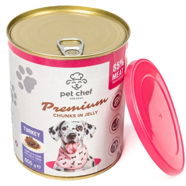 Фото - Влажный корм для собак Pet Chef с Индейкой 800 г (4820255193670)
