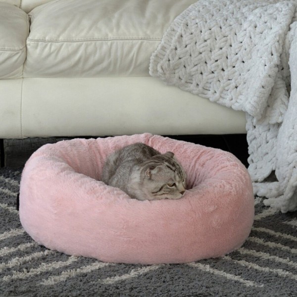 Фото - Лежанка Pet Fashion Soft для собак і котів розовий 48х48х17 см (4823082417889)