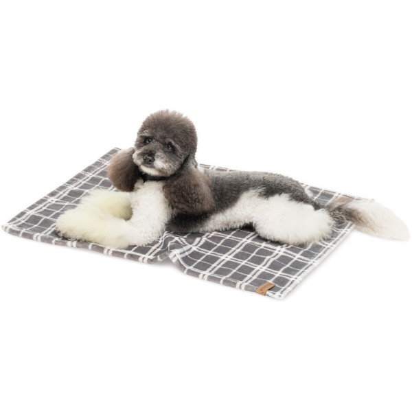 Фото - Леженка Pet Fashion Bliss 2 серый клетчатый 70.5х94 см (4823082441310)