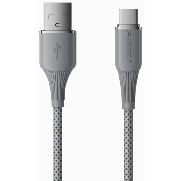 Фото - Кабель Pisen NoirSync USB-A TO USB-C 12W Cable Grey (TC-FC31-1000)