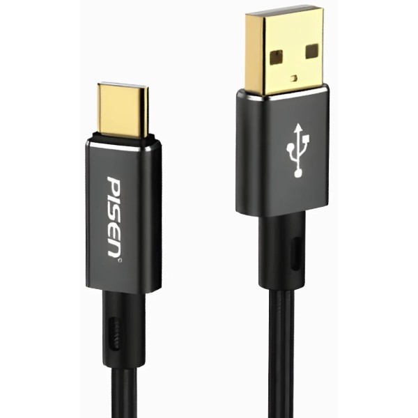 Фото - Кабель Pisen Platinum USB-A to USB-C Cable black (AC07-1000) Фото - Кабель Pisen Platinum USB-A to USB-C Cable black (AC07-1000)