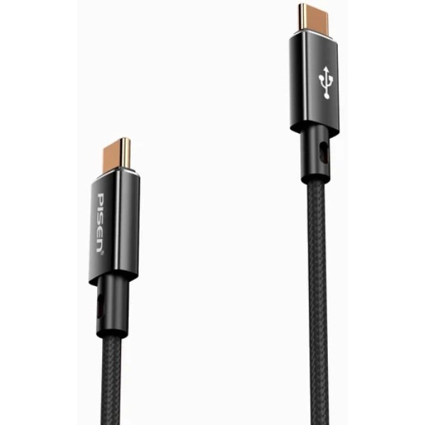 Фото - Кабель Pisen QUICK Platinum USB-C to USB-C Cable Magic black (CC-PD12-1000) Фото - Кабель Pisen QUICK Platinum USB-C to USB-C Cable Magic black (CC-PD12-1000)