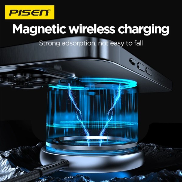 Фото - Беспроводное зарядное устройство Pisen Qi2 Magnetic Desktop Charging Base (TP-C56)