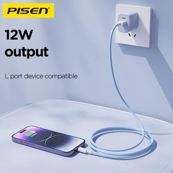 Фото - Кабель Pisen Vivid Series Type-C Braided Data Charging Cable 2M White (AC03-2000)