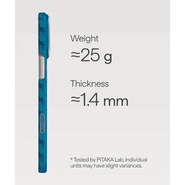 Фото - Чехол для смартфона Pitaka Edge Ultra-Slim Case Happiness Rides Indigo for iPhone 17 Pro (HR1702P)