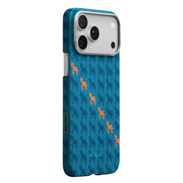 Фото - Чехол для смартфона Pitaka Edge Ultra-Slim Case Happiness Rides Indigo for iPhone 17 Pro (HR1702P)