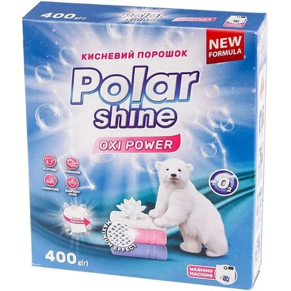 Фото - Стиральный порошок Polar Shine Oxi Power д/всех типов стирки 400 г