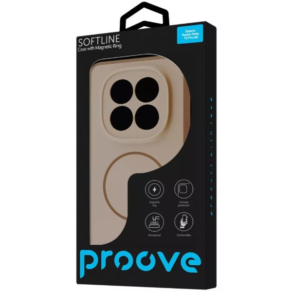 Фото - Чохол для смартфону Proove Softline Case with Magnetic Ring Xiaomi Redmi Note 15 4G silver (PCLCXRN15429)