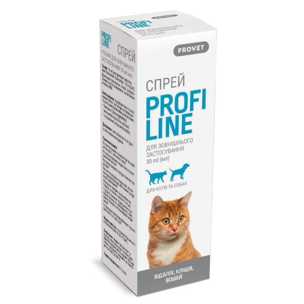 Фото - Спрей для кошек и собак ProVET PROFILINE инсектоакарицид 30 мл (4823082430864)