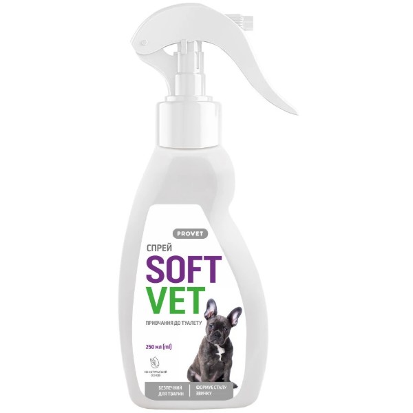 Фото - Спрей для собак ProVET SOFTVET приучение к туалету 250 мл (4823082440214)
