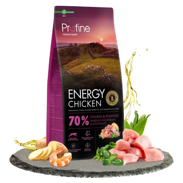 Фото - Сухой корм для собак Profine Energy Chicken and Potatoes 12 кг (8595602570058)