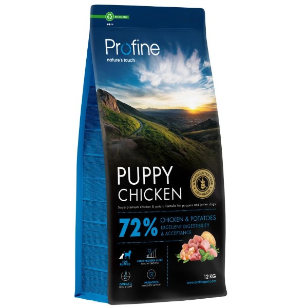 Фото - Сухой корм для собак Profine Puppy Chicken and Potatoes д/щенка 12 кг (8595602569939)