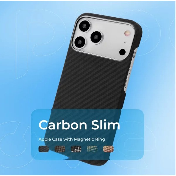 Фото - Чехол для смартфона Proove Carbon Slim with Magnetic Ring iPhone 14 Pro full black (57535)
