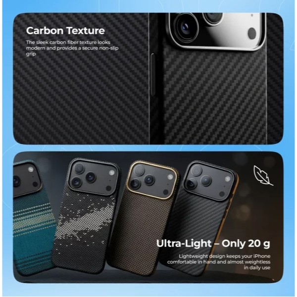 Фото - Чехол для смартфона Proove Carbon Slim with Magnetic Ring iPhone 14 Pro full black (57535)
