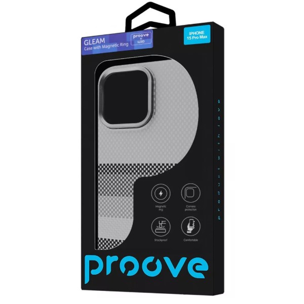 Фото - Чехол для смартфона Proove Gleam Case with Magnetic Ring iPhone 15 Pro Max golden storm (PCGCIP15PMA2)