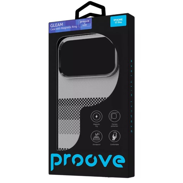 Фото - Чохол для смартфону Proove Gleam Case with Magnetic Ring iPhone 17 Pro black blaze (PCGCIP17P0A8)