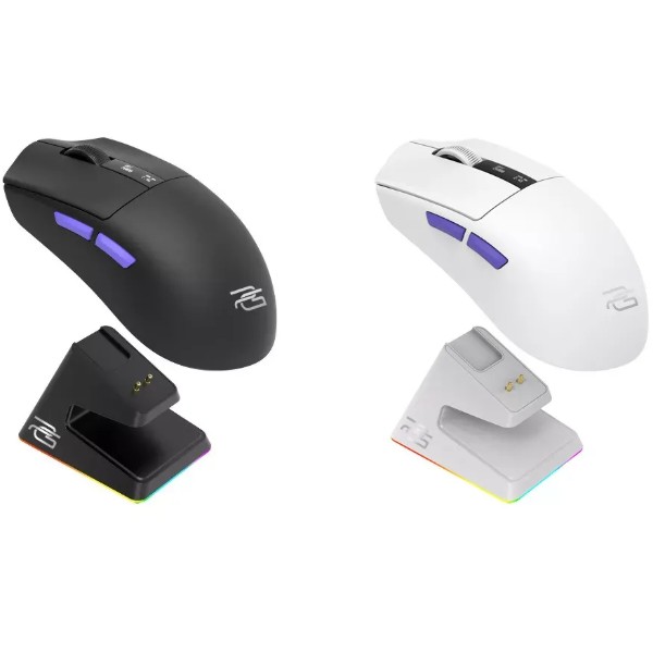 Фото - Мышь беспроводная игровая Proove Gaming Jester 8K with Charging Dock white/purple (WMJSCD022017)