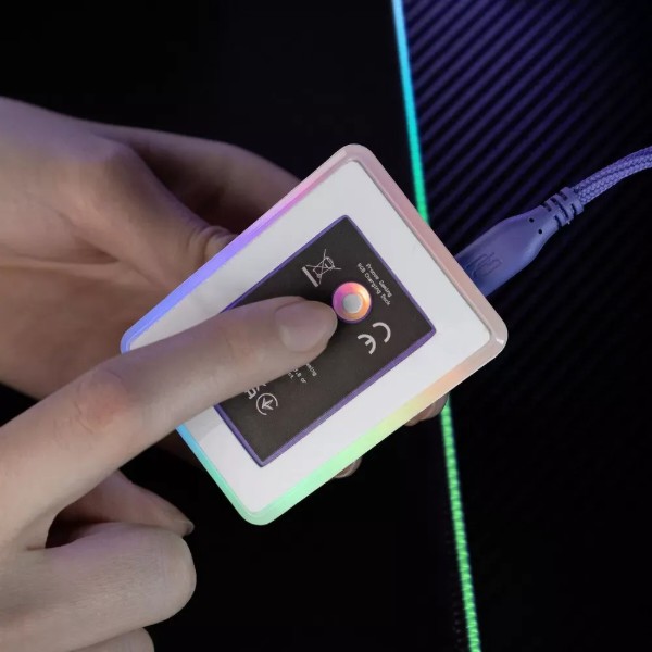 Фото - Мышь беспроводная игровая Proove Gaming Jester 8K with Charging Dock white/purple (WMJSCD022017)