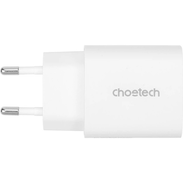 Фото - Сетевое зарядное устройство Choetech USB-С 20W PD/QC (Q5004-EU-WH)