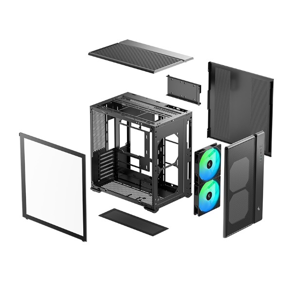 Фото - Корпус Deepcool CG590 Mesh 2F Black (R-CG590MESH-BKANA2-G)