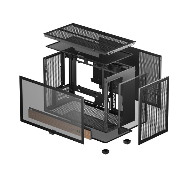 Фото - Корпус Deepcool CH260 Wood Black (R-CH260-BKNWM0-G-1)