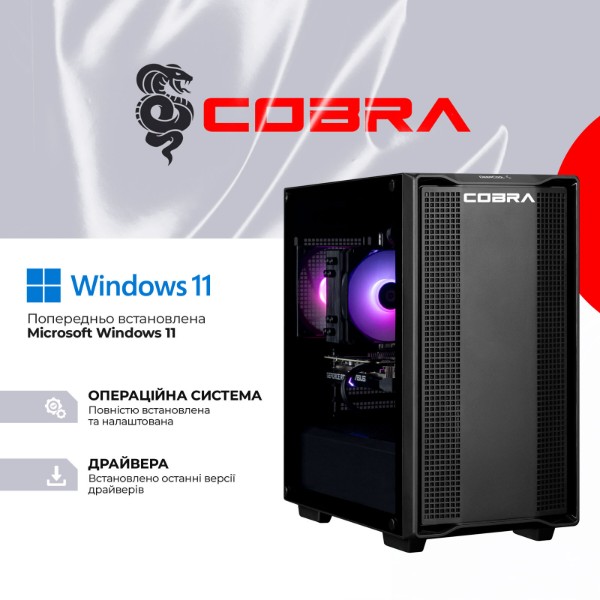 Фото - Системный блок Cobra Performance RTX 5060 / Ryzen 5 7500F / RAM 32GB / SSD 2TB / Win 11 (R5G23217)