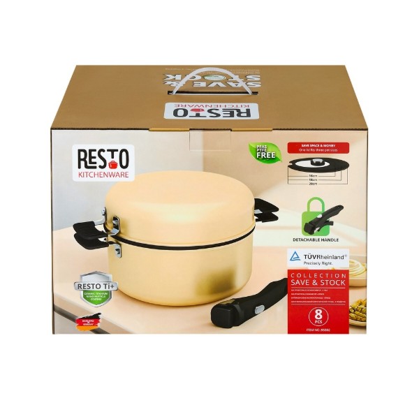 Фото - Набор посуды RESTO 8 пр. серия SAVE & STOCK бежевый (95802)