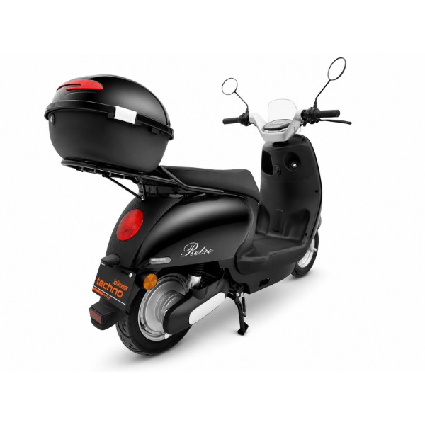 Фото - Электроскутер Techno 1500W 72V/20Ah RETRO Black