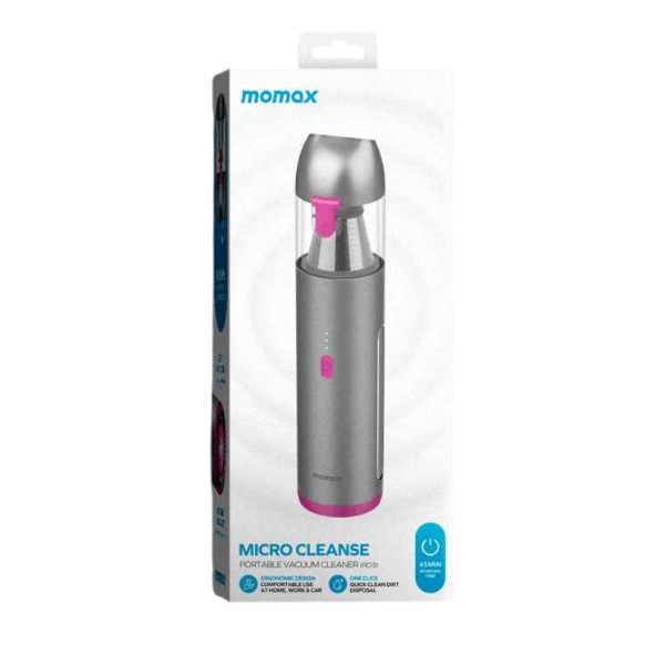 Фото - Пылесос ручной для дома Momax Micro Cleanse RO3E Rose/Grey