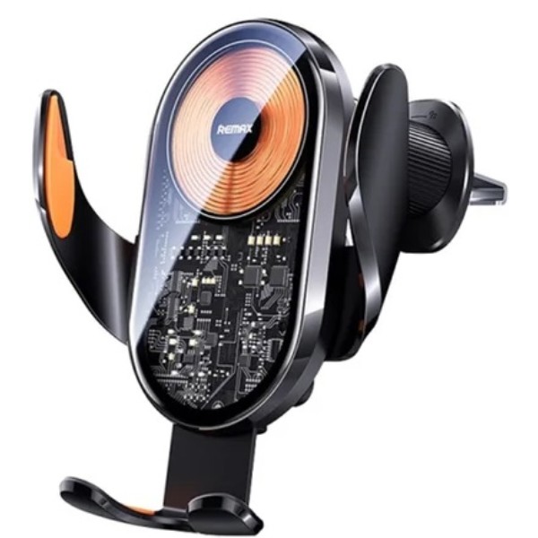 Фото - Автотримач Remax 15W Ultra-thin 3-Axis Linkage Car Holder  RM-C17i Black (6954851216018)