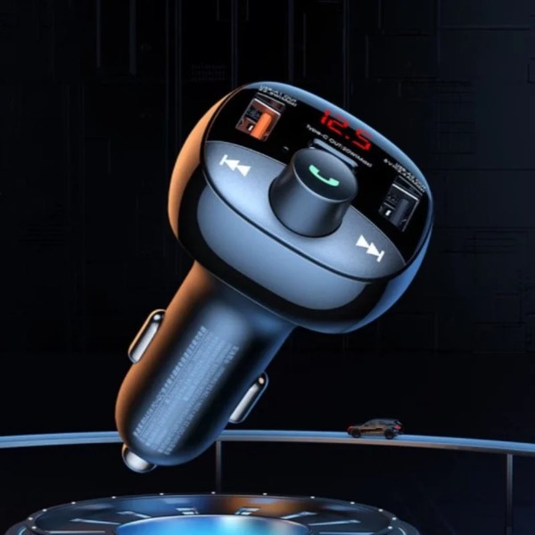 Фото - FM модулятор Remax All-in-One 54.5W PD+QC 2A+1C RCC331 Black (6954851202288)