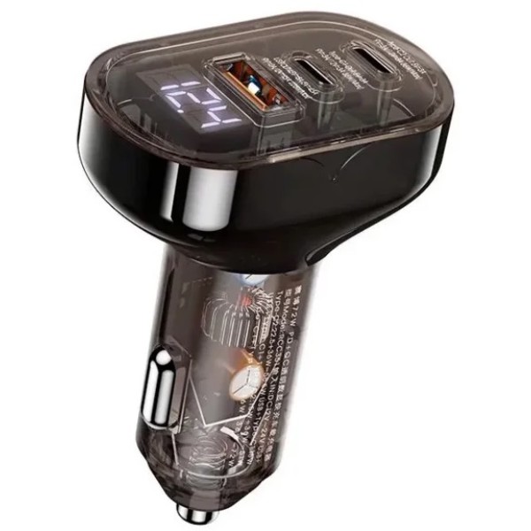 Фото - Автомобильное зарядное устройство Remax Cybo Series 72W PD+QC 1A+2C RCC351 Black (6954851229377) Фото - Автомобильное зарядное устройство Remax Cybo Series 72W PD+QC 1A+2C RCC351 Black (6954851229377)