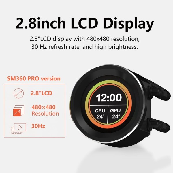 Фото - Водяная система охлаждения SAMA SM360 Pro Black
