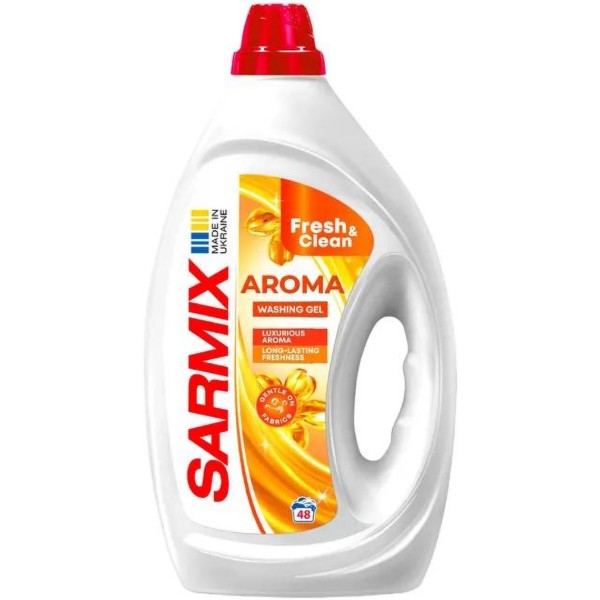 Фото - Гель для прання SARMIX AROMA 1900 мл+еко-сумка 290х330 (4820268104779)