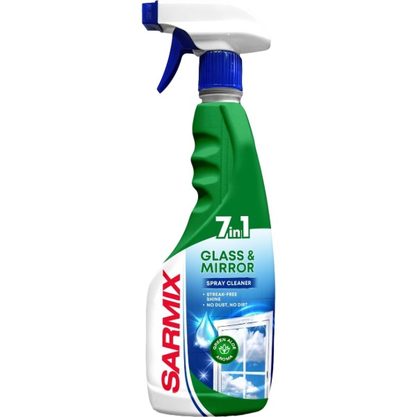 Фото - Засіб для чищення скла SARMIX Green Aloe з тригером 500 мл (4820268105592) Фото - Засіб для чищення скла SARMIX Green Aloe з тригером 500 мл (4820268105592)