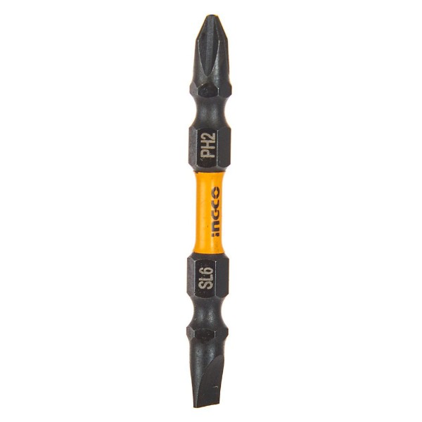 Фото - Біта для викрутки INGCO S2 PH2 + SL6х65 мм 10 шт. (SDBIM21HL133)