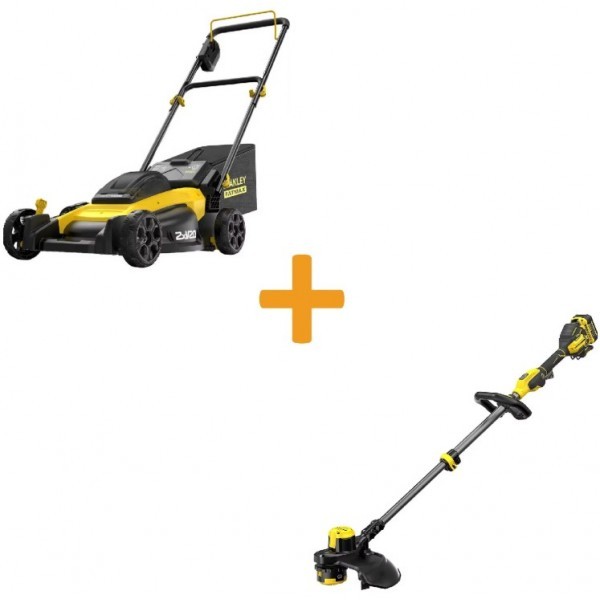 Фото - Газонокосилка аккумуляторная Stanley SFMCMW2651M+SFMCSTB933M