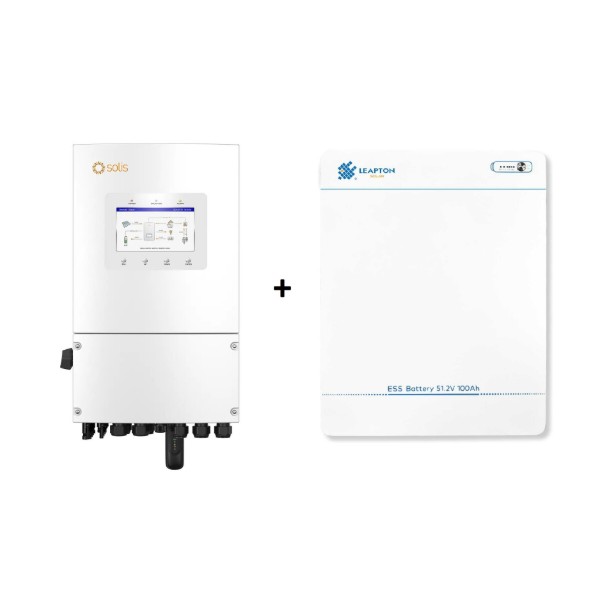 Фото - Система хранения энергии Solis SL-EH1P5K-ELA05 (1ф, 5kW, 51.2V, 100 Ah, LiFePO4)