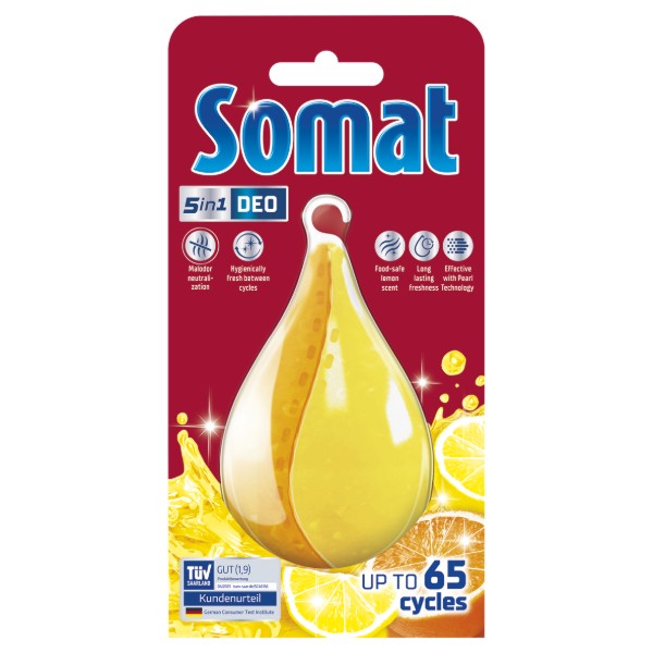 Фото - Освежитель для посудомоечных машин Somat Deo Duo-Pearls Lemon & Orange (9000101000436)