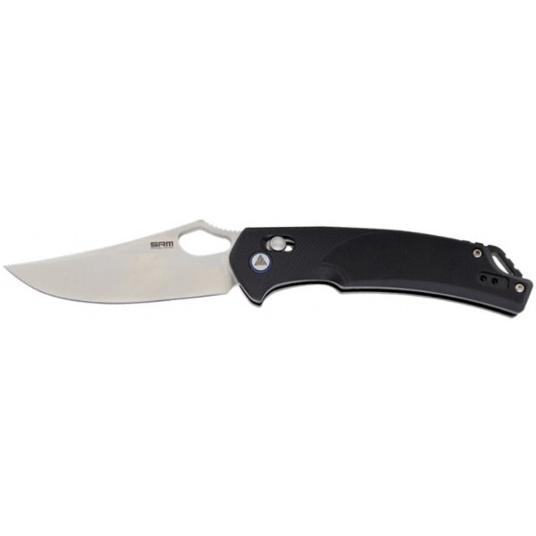 Фото - Ніж туристичний SRM Retriever Black (9202)