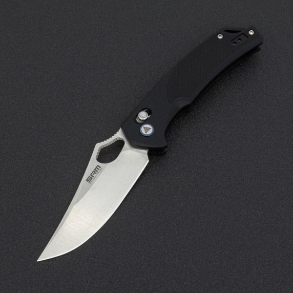 Фото - Ніж туристичний SRM Retriever Black (9202)