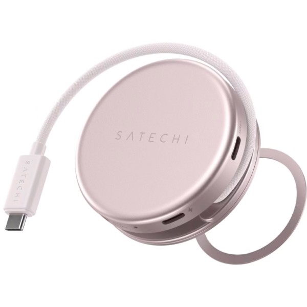 Фото - Хаб USB Satechi OntheGo 5-in-1 USB-C Multiport Adapter Blush (ST-POTG5P)