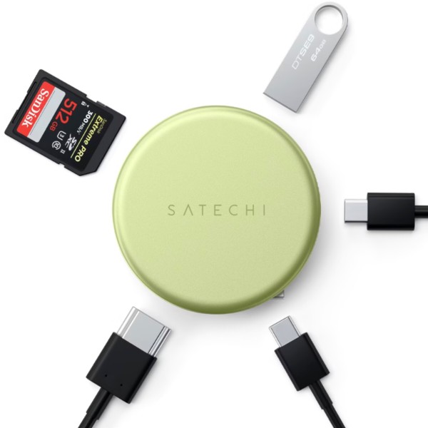 Фото - Хаб USB Satechi OntheGo 5-in-1 USB-C Multiport Adapter Citrus (ST-POTG5Y)