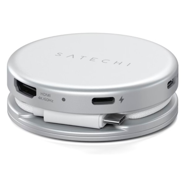 Фото - Хаб USB Satechi OntheGo 5-in-1 USB-C Multiport Adapter Silver (ST-POTG5S)