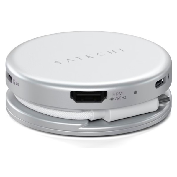 Фото - Хаб USB Satechi OntheGo 5-in-1 USB-C Multiport Adapter Silver (ST-POTG5S)