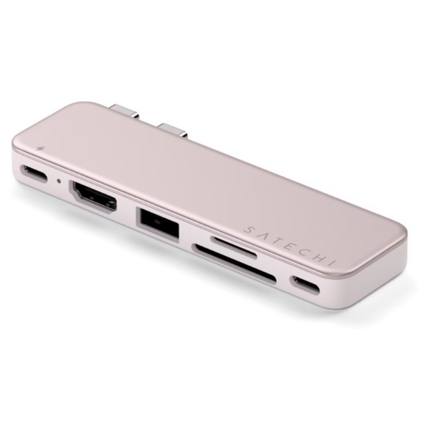 Фото - Хаб USB Satechi USB-C Snap Hub Multiport Adapter Blush (ST-HUSNP)