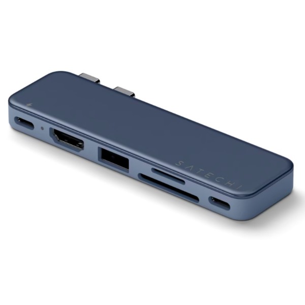 Фото - Хаб USB Satechi USB-C Snap Hub Multiport Adapter Indigo (ST-HUSNB)