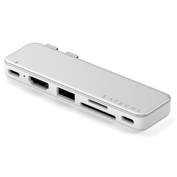 Фото - Хаб USB Satechi USB-C Snap Hub Multiport Adapter Silver (ST-HUSNS)